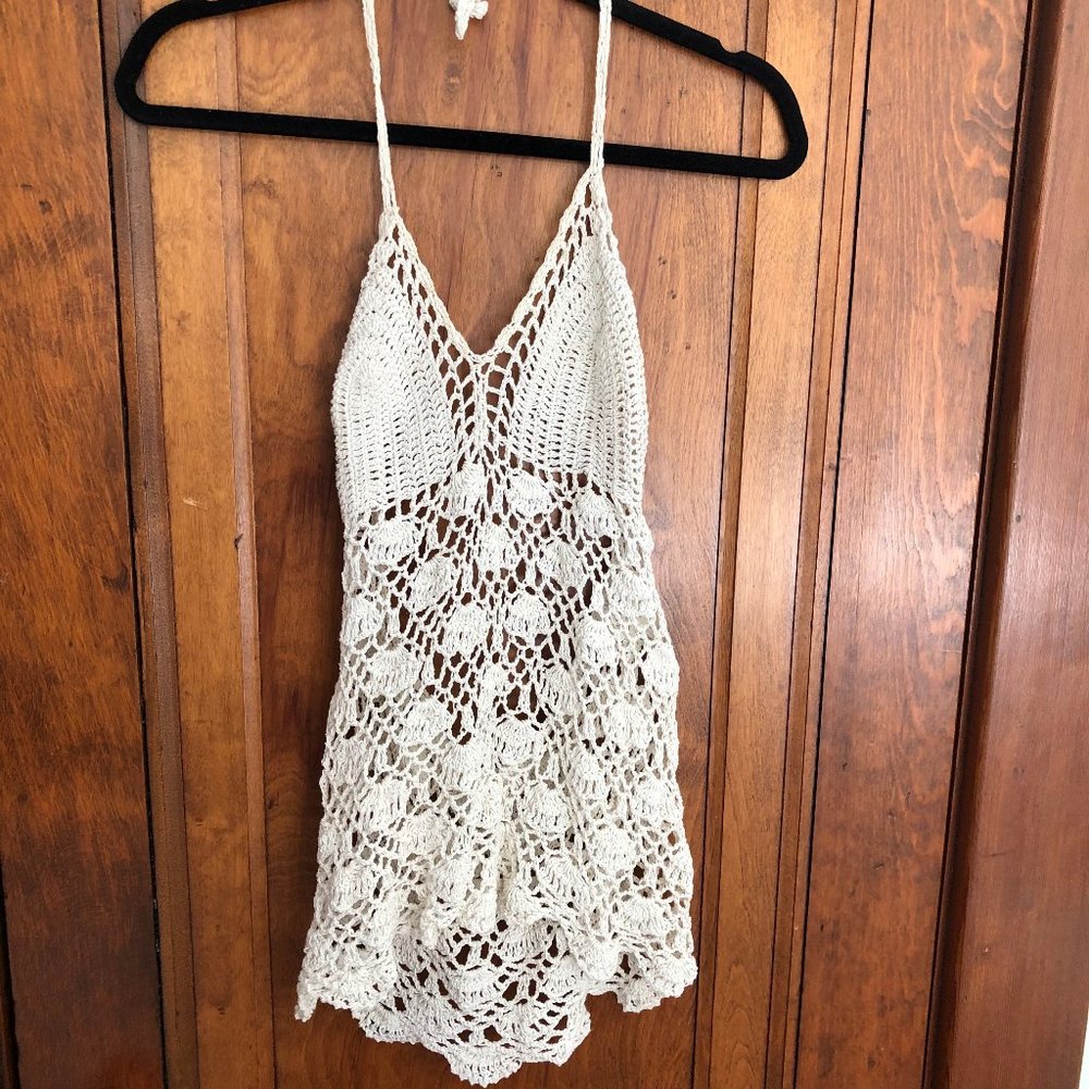 Hand Knit halter top